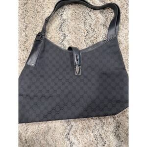 Y2K GUCCI JACKIE HOBO BAG LARGE BLACK